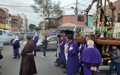 Participación en la procesión de Santa Rosa